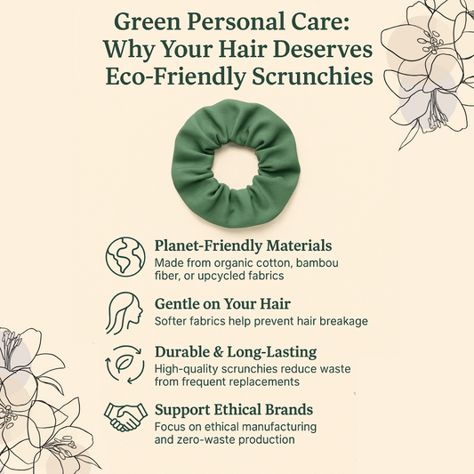 Green Personal Care: Why Your Hair Deserves Eco-Friendly Scrunchies 🌱