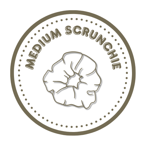 Eco-friendly medium scrunchie collection – stylish, sustainable hair accessories for USA, UK, Canada, and Australia customers.