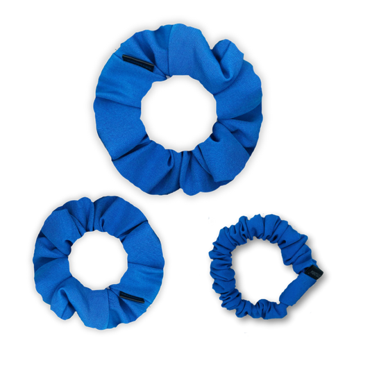 Ocean Wave Polyester 3 in 1 Scrunchie Pack